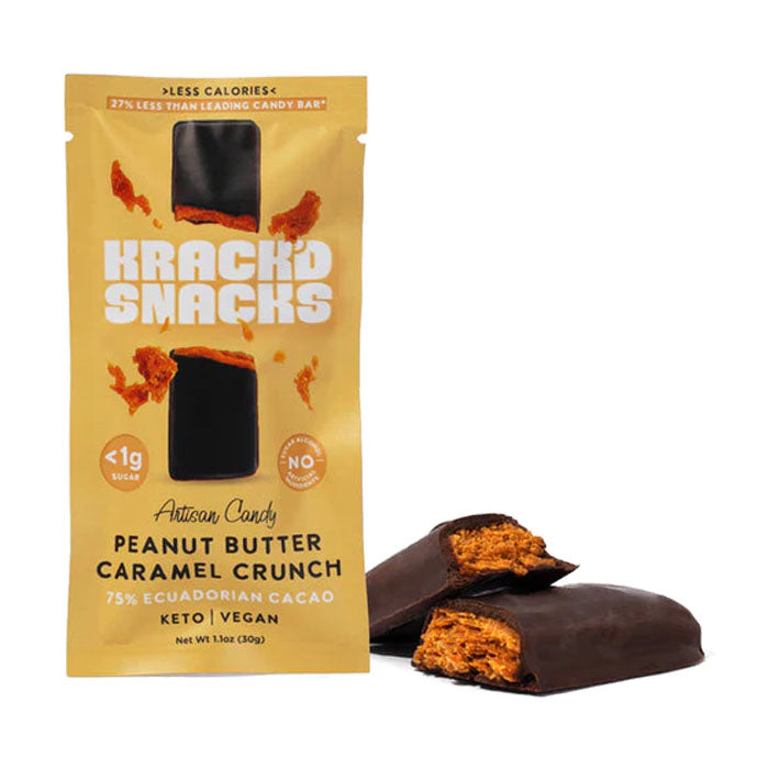 Krack'd Snacks - Candy Bar, 1.1oz | Multiple Flavors