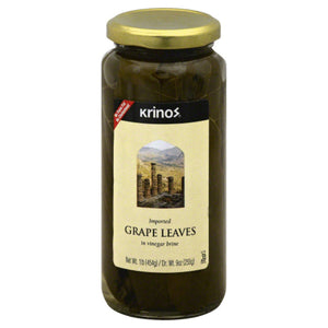 Krinos - Grape Leaves, 16 Oz - Pack of 6