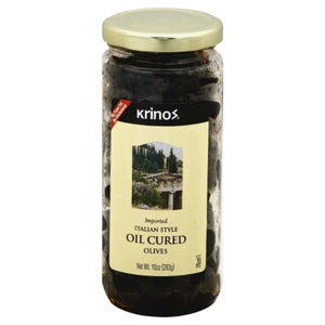 Krinos - Olives Cured In Oil, 10 Oz - Pack of 6