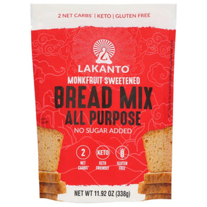 Lakanto - All-Purpose Monkfruit Bread Mix, 11.92 Oz - Pack of 12