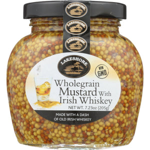 Lakeshore - Wholegrain Irish Whiskey Mustard, 7.23 Oz - Pack of 6