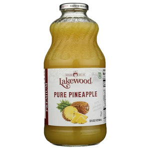 Lakewood - Pure Pineapple Juice, 32 fl Oz - Pack of 6