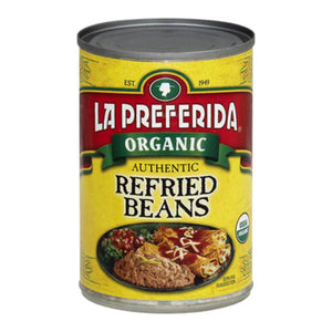 La Preferida - Refried Beans Authentic Organic, 15 Oz - Pack of 12