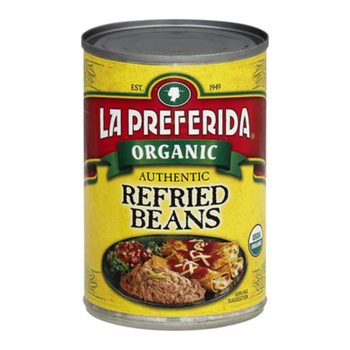 La Preferida - Refried Beans Authentic Organic, 15 Oz