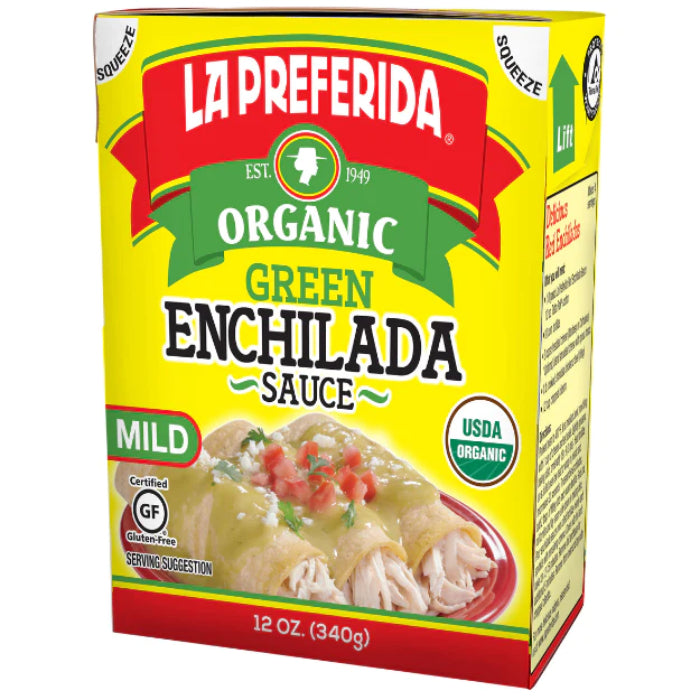 La Preferida Enchilada Sauce Green Tetra Pak, 12 Oz Pack of 10