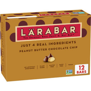 Larabar - Peanut Butter Chocolate Chip Bars 12 Pack, 19.2 Oz - Pack of 6