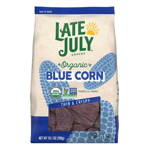 Late July - Restaurant Style Blue Tortilla Chips, 10.1 Oz - Pack of 9