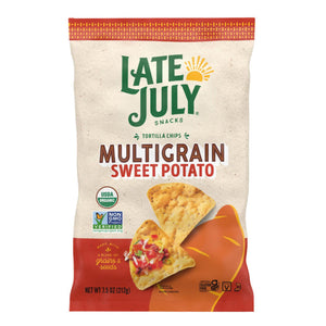 Late July - Veggie Chips Sweet Potato, 7.5 Oz - Pack of 12