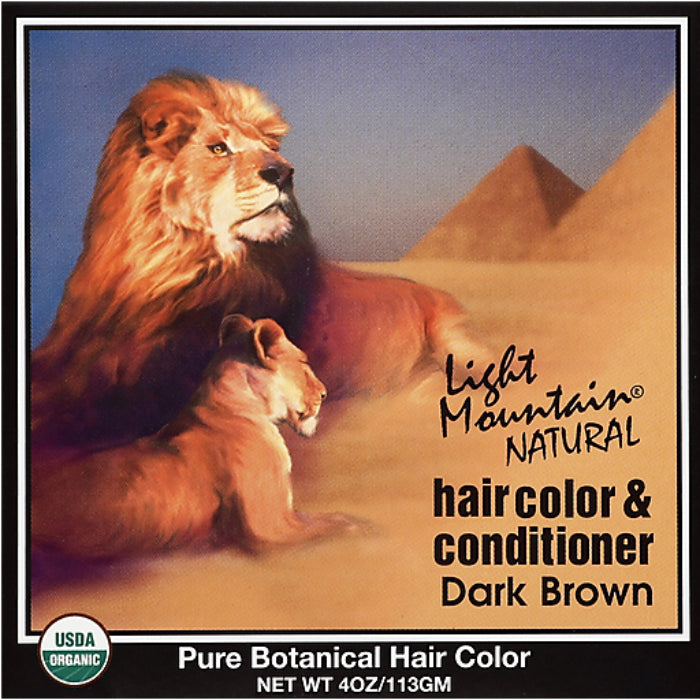 Light Mountain - Henna Dark Brown, 4 Oz