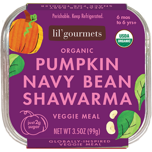 Lil Gourmets - Organic Pumpkin Navy Bean Shawarma, 3.5 Oz - Pack of 8