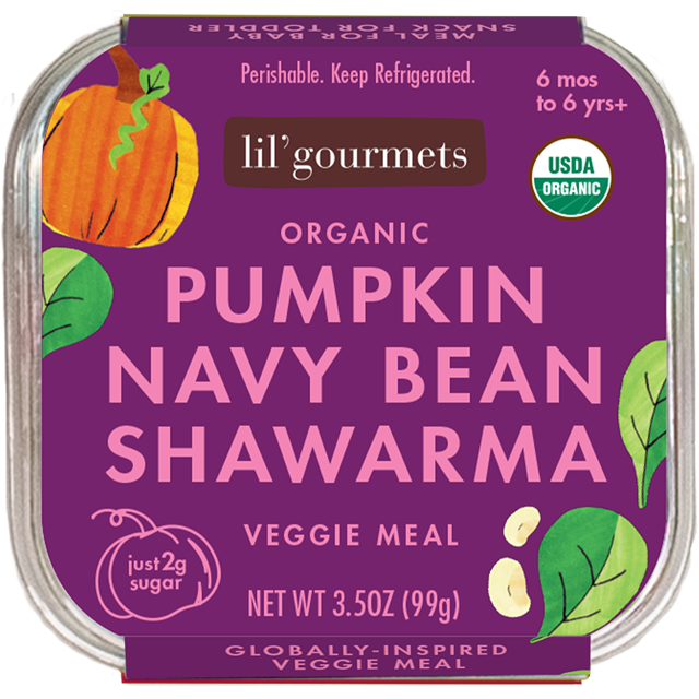 Lil Gourmets - Organic Pumpkin Navy Bean Shawarma, 3.5 Oz