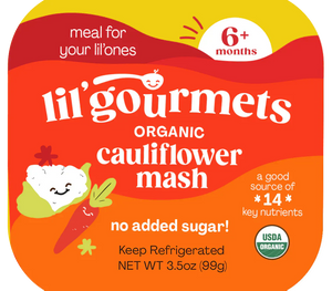 Lil Gourmets - Toddler Food Coconut Cauliflower, 3.5 Oz - Pack of 8