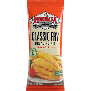 Louisiana Fish Fry - Classic Fry Breading Mix, 10 Oz - Pack of 12