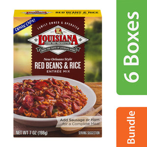 Louisiana Fish Fry - Red Beans & Rice Mix, 7 Oz - Pack of 6