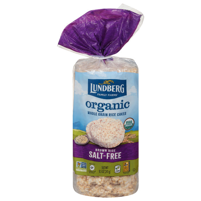 Lundberg - Brown Salt-Free Organic Gluten Free Rice Cake, 8.5 Oz