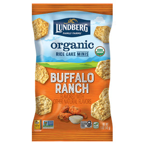 Lundberg - Organic Buffalo Ranch Mini Rice Cakes, 5 Oz - Pack of 6