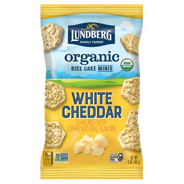 Lundberg - Organic Mini White Cheddar Rice Cakes, 5 Oz