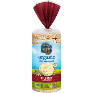 Lundberg - Organic Wild Rice Gluten Free Rice Cake, 8.5 Oz - Pack of 6