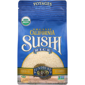 Lundberg - Short Grain Organic Gluten Free Sushi Rice, 32 Oz - Pack of 1