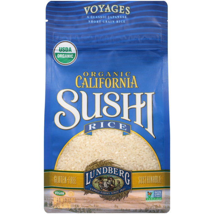 Lundberg - Short Grain Organic Gluten Free Sushi Rice, 32 Oz