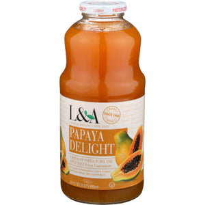 L & A - Papaya Delight Juice, 32 Oz - Pack of 6