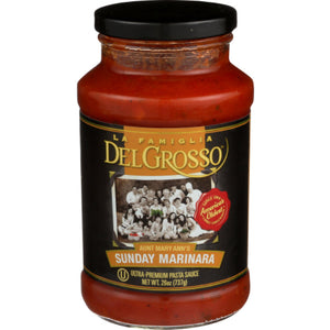 La Famiglia DelGrosso - Marinara Pasta Sauce, 26 Oz - Pack of 6