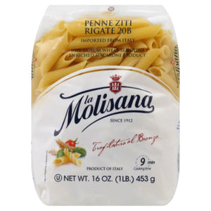 La Molisana - Penne Ziti Rigate Pasta, 16 Oz - Pack of 12