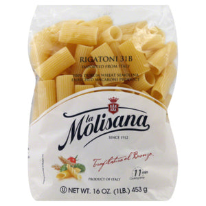 La Molisana - Rigatoni Bronzo Pasta, 16 Oz - Pack of 12