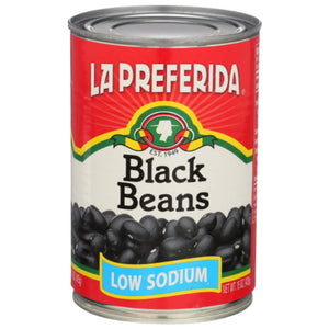 La Preferida - Black Low Sodium Beans, 15 Oz - Pack of 12