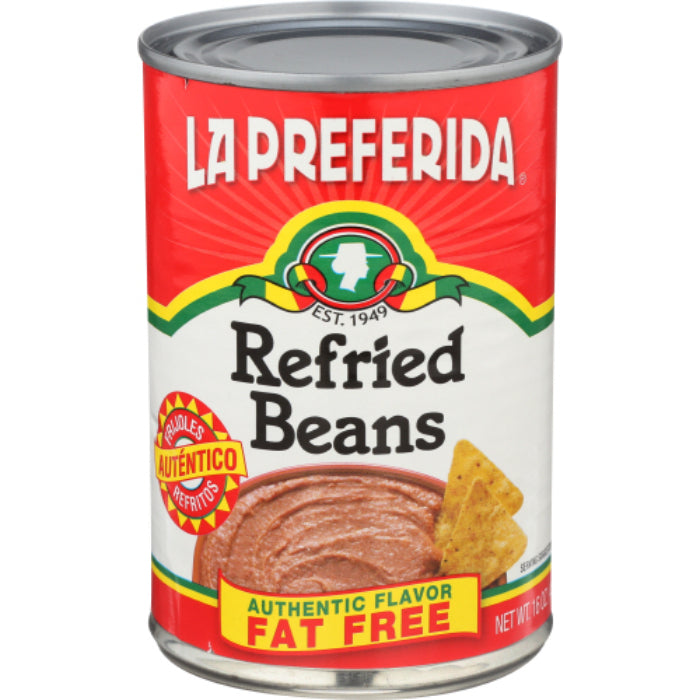 La Preferida - Refried Beans Fat-Free Authentic, 16 Oz