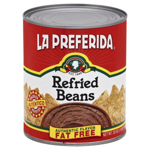 La Preferida - Refried Beans Fat-Free Authentic, 30 Oz - Pack of 12