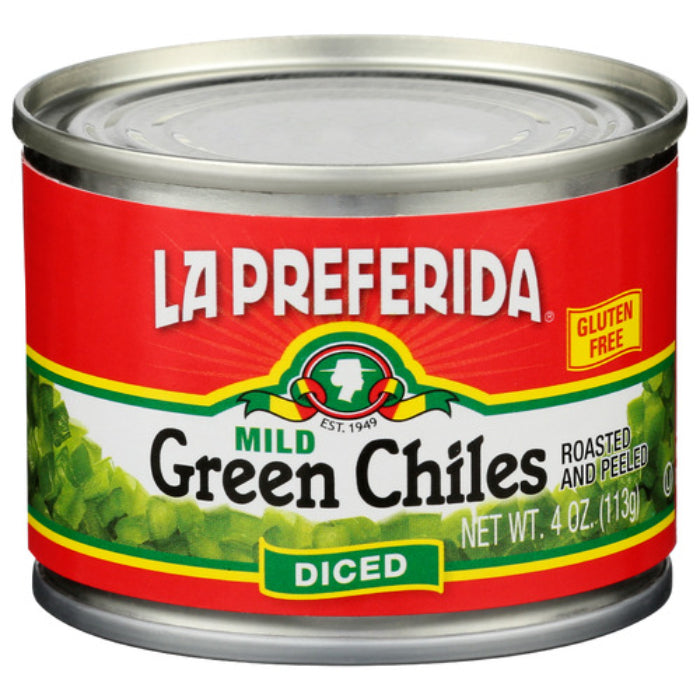 La Preferida - Diced Green Chilies Mild, 4 Oz