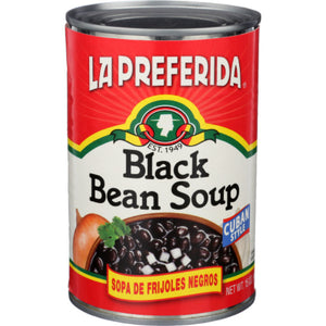 La Preferida - Black Bean Soup, 15 Oz - Pack of 12