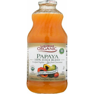 Lakewood - Organic Papaya Juice, 32 fl Oz - Pack Of 6