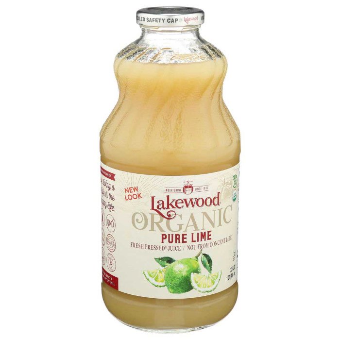 Lakewood Organic Pure Lime Juice, 32 oz