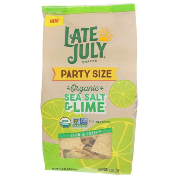 Late July - Tortilla Chips Sea Salt and Lime, 14.75 Oz