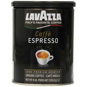 Lavazza - Ground Espresso Coffee Can, 8 Oz - Pack of 6