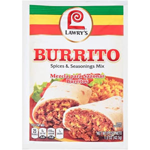 Lawry's - Burrito Seasoning Mix, 1.5 Oz - Pack of 12