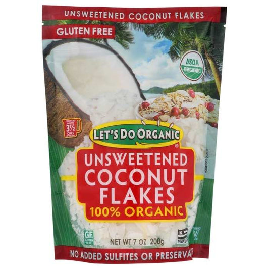 Lets Do Organic - Flakes - Coconut, 7oz (Pack of 12)