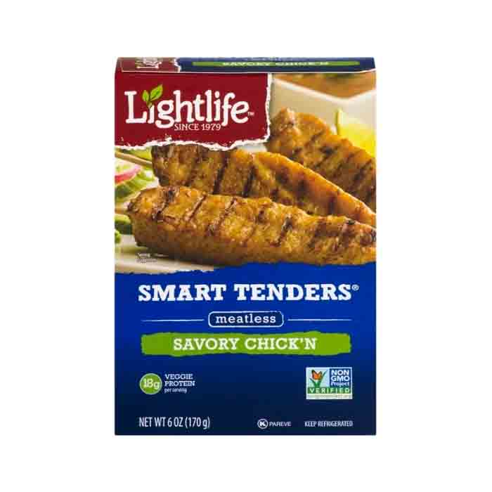 Lightlife - Smart Tender Savory Chick'n, 6oz | Pack of 8