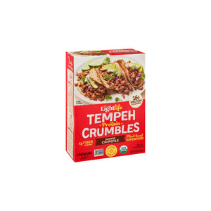 Lightlife - Tempeh Crumbles Smoked Chipotle, 8 Oz | Pack of 8