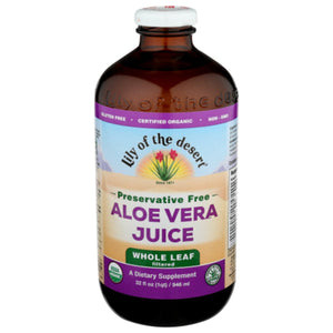 Lily Of The Desert - Organic Whole Leaf Aloe Vera Juice, 32 Oz - Pack of 3