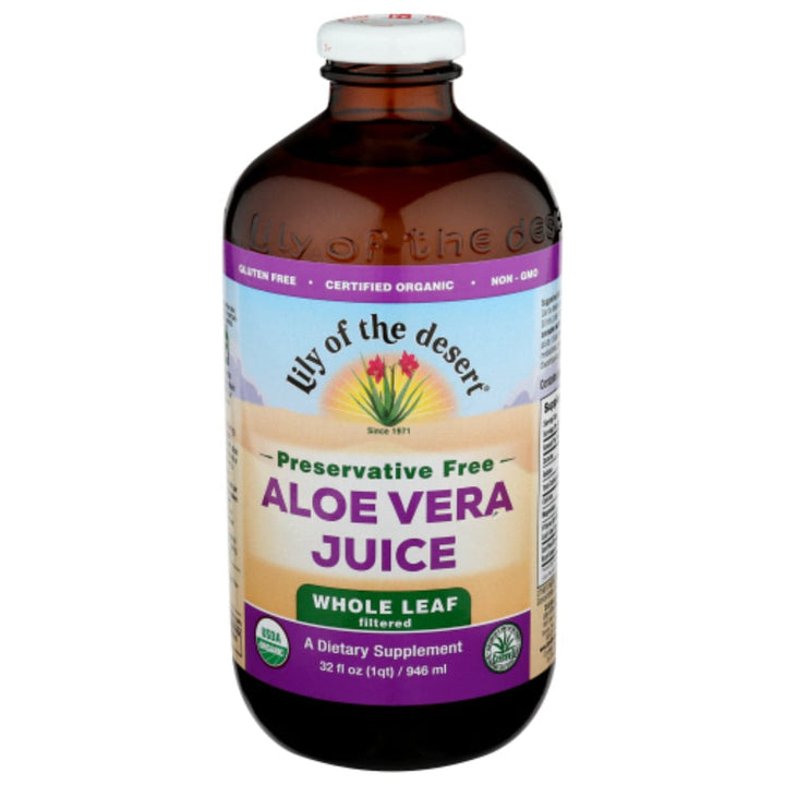 Lily Of The Desert - Organic Whole Leaf Aloe Vera Juice, 32 Oz