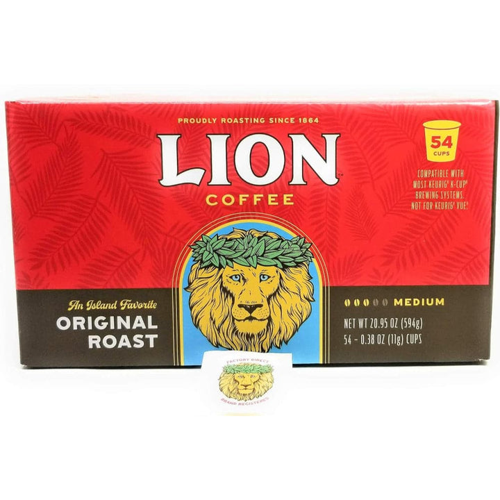 Lion Coffee - Original Roast Single-Serve Coffee Pods
