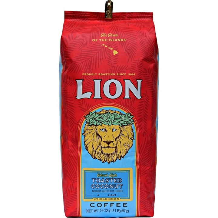 Lion Coffee - Toasted Coconut Ground Coffee, 10 Oz
