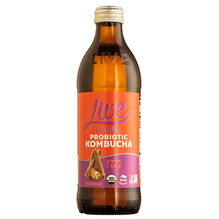 Live Kombucha - Sparkling Probiotic Kombucha, 12floz | Multiple Flavors | Pack of 8