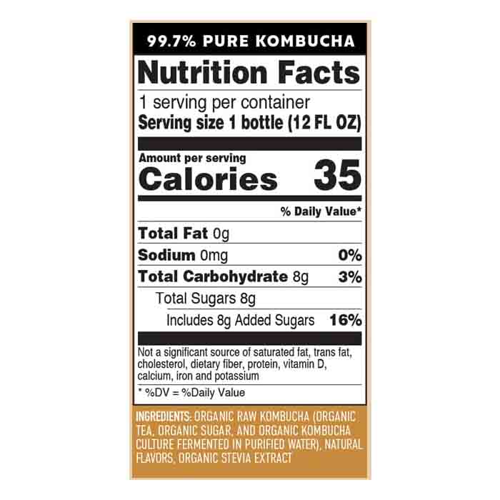 Live Kombucha - Sparkling Probiotic Kombucha, 12floz | Multiple Flavors | Pack of 8