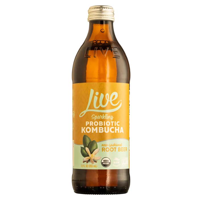 Live Kombucha - Sparkling Probiotic Kombucha, 12floz | Multiple Flavors | Pack of 8