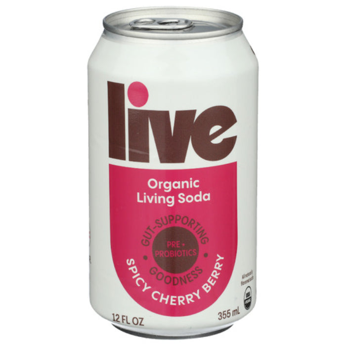 Live Kombucha - Spicy Cherry Berry, 12 Oz | Pack of 6
