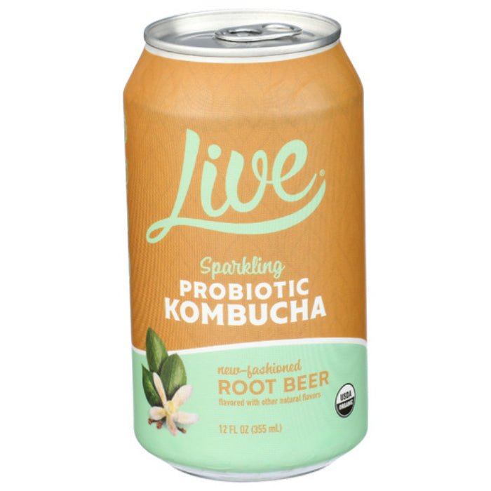 Live Kombucha - “New-Fashioned Root Beer”, 12 Oz | Pack of 6